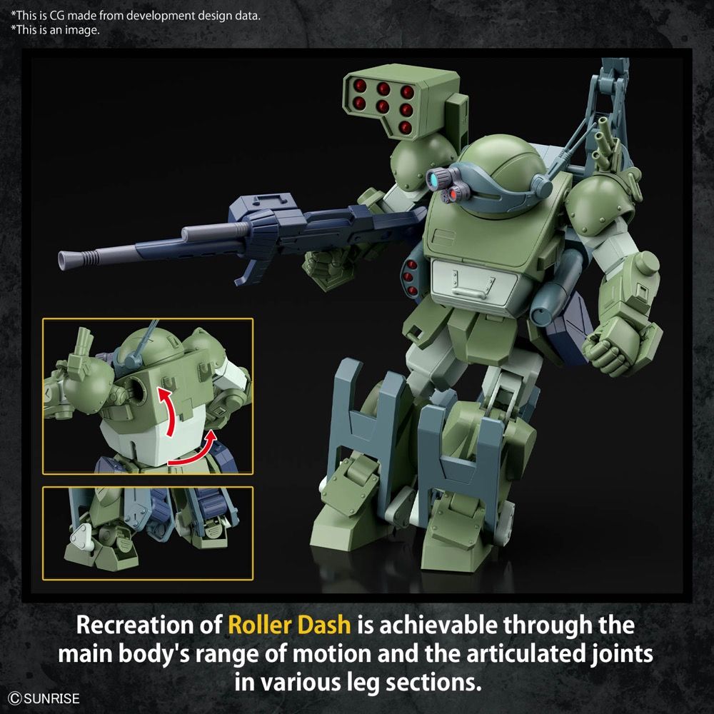 Bandai HG Armored Trooper Votoms: Shining Heresy ATM-09-DD BurglaryDog Model Kit - 1/48 Scale Sci-Fi Action Figure for Collectors & Anime Fans - Perfect for Display & Diorama Building
