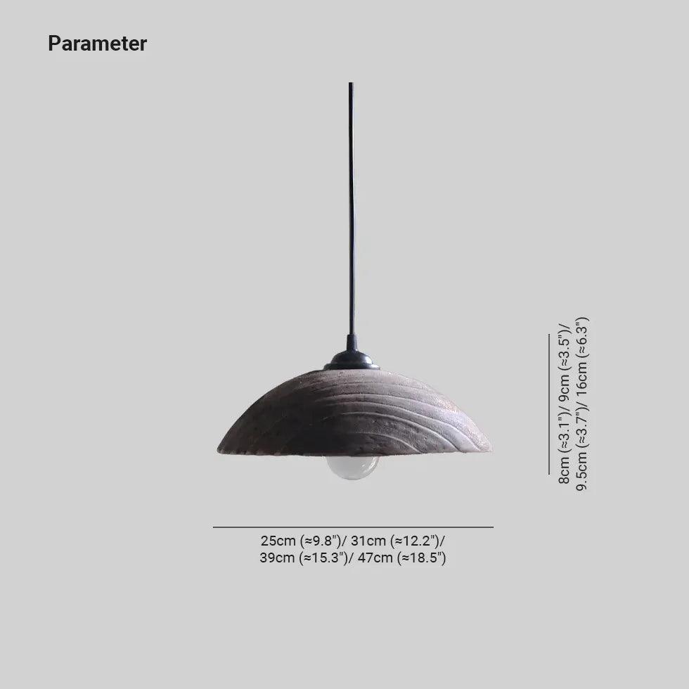 Modern Wooden Semi-Sphere Single Head Pendant Light - Minimalist Ceiling Lighting for Dining Room, Kitchen Island & Bedroom Decor