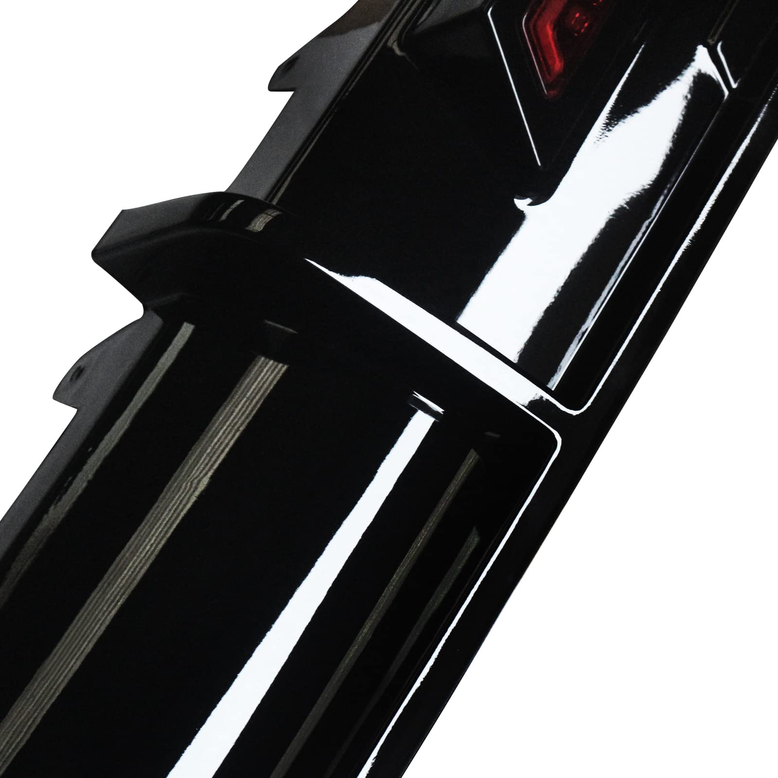 NINTE Gloss Black Rear Diffuser with LED Brake Light for 2018-2024 Toyota Camry - Rear Bumper Lip Spoiler for Enhanced Style & Night Visibility - Perfect for Car Enthusiasts & Street Racing