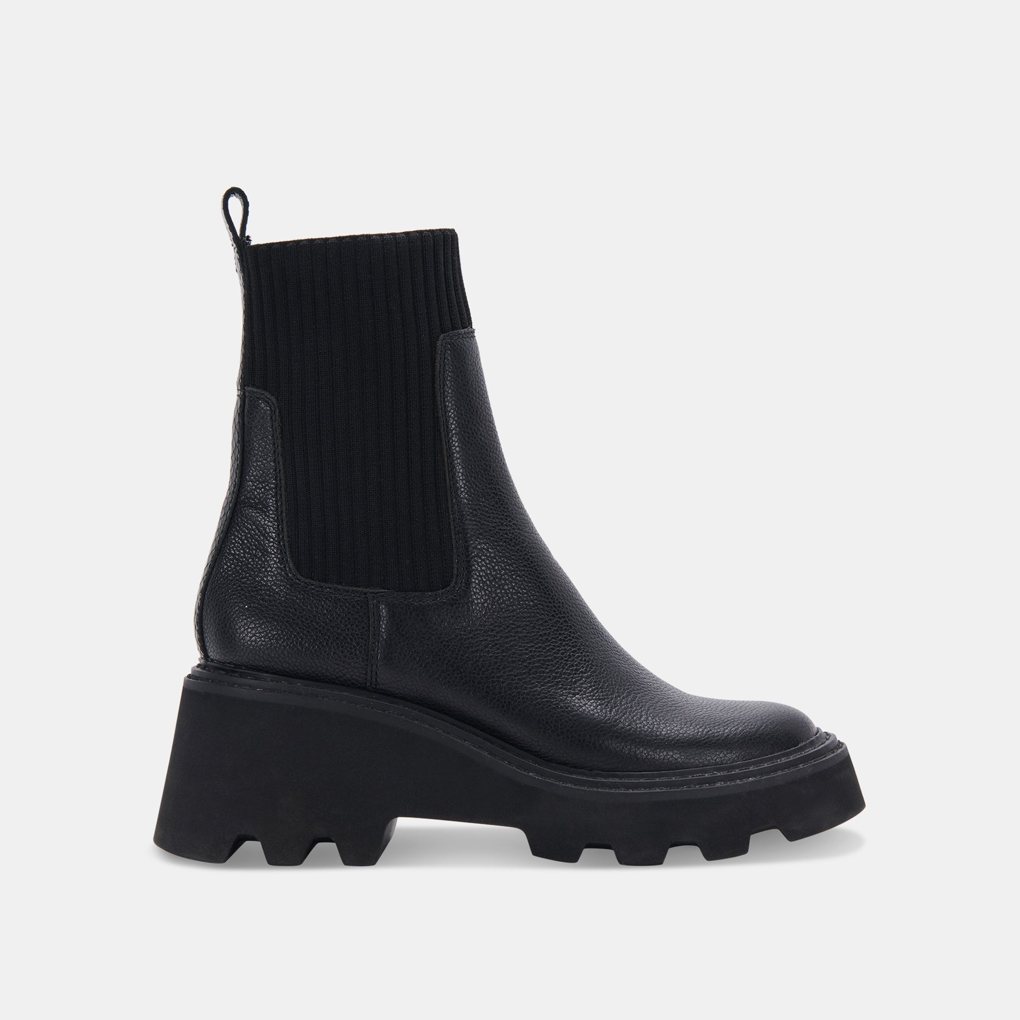 HOVEN H2O Black Leather Waterproof Boots for Men & Women - Comfortable & Durable Outdoor Hiking, Rain, Snow & Work Boots for All Seasons
