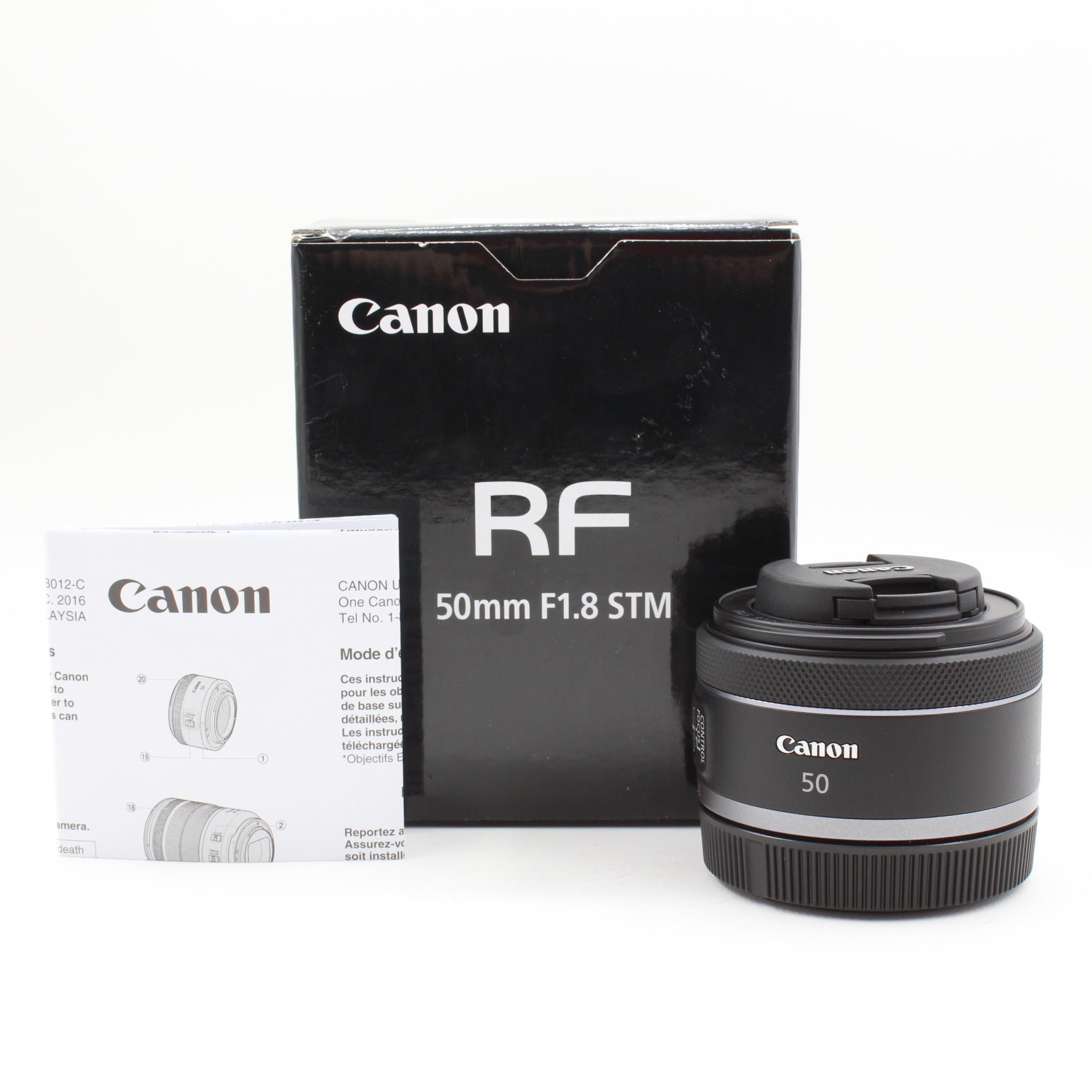 Open Box Excellent Condition Canon RF 50mm f/1.8 STM Lens - Premium Portrait & Low Light Photography for DSLR Cameras