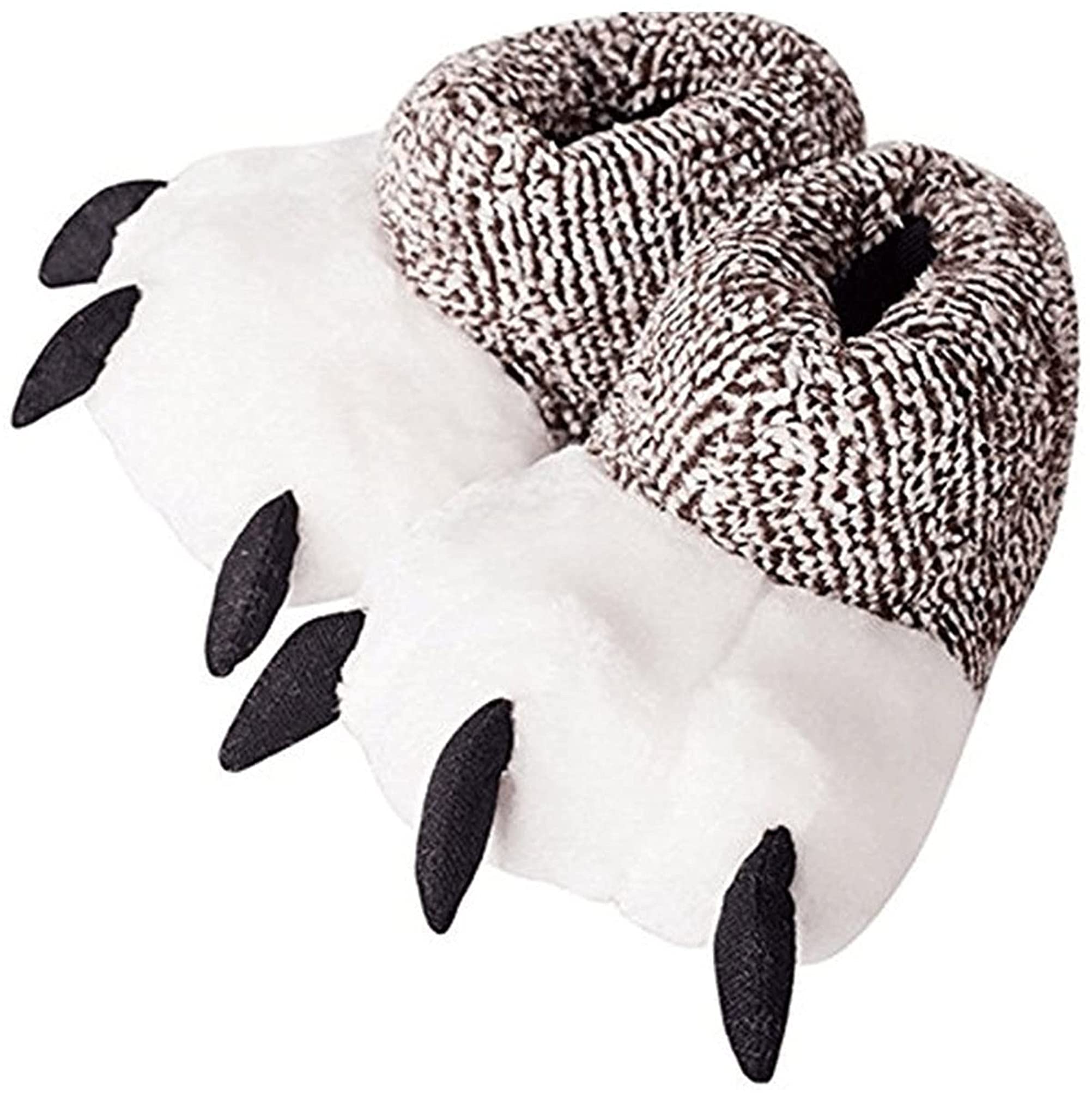 Bear Paw Slippers for Women & Men - Cozy Plush Animal House Shoes for Winter - Warm & Soft Comfortable Indoor/Outdoor Slippers - Perfect for Home, Lounge & Gift Giving
