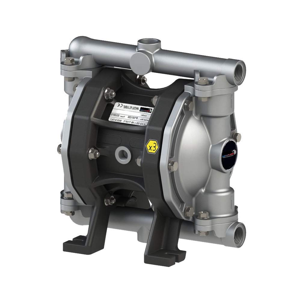 Aluminum Diaphragm Pump 1/2 Inch for Oil and Diesel - 14.5 GPM Free Flow Rate - Ideal for Fuel Transfer, Agricultural Irrigation & Industrial Applications
