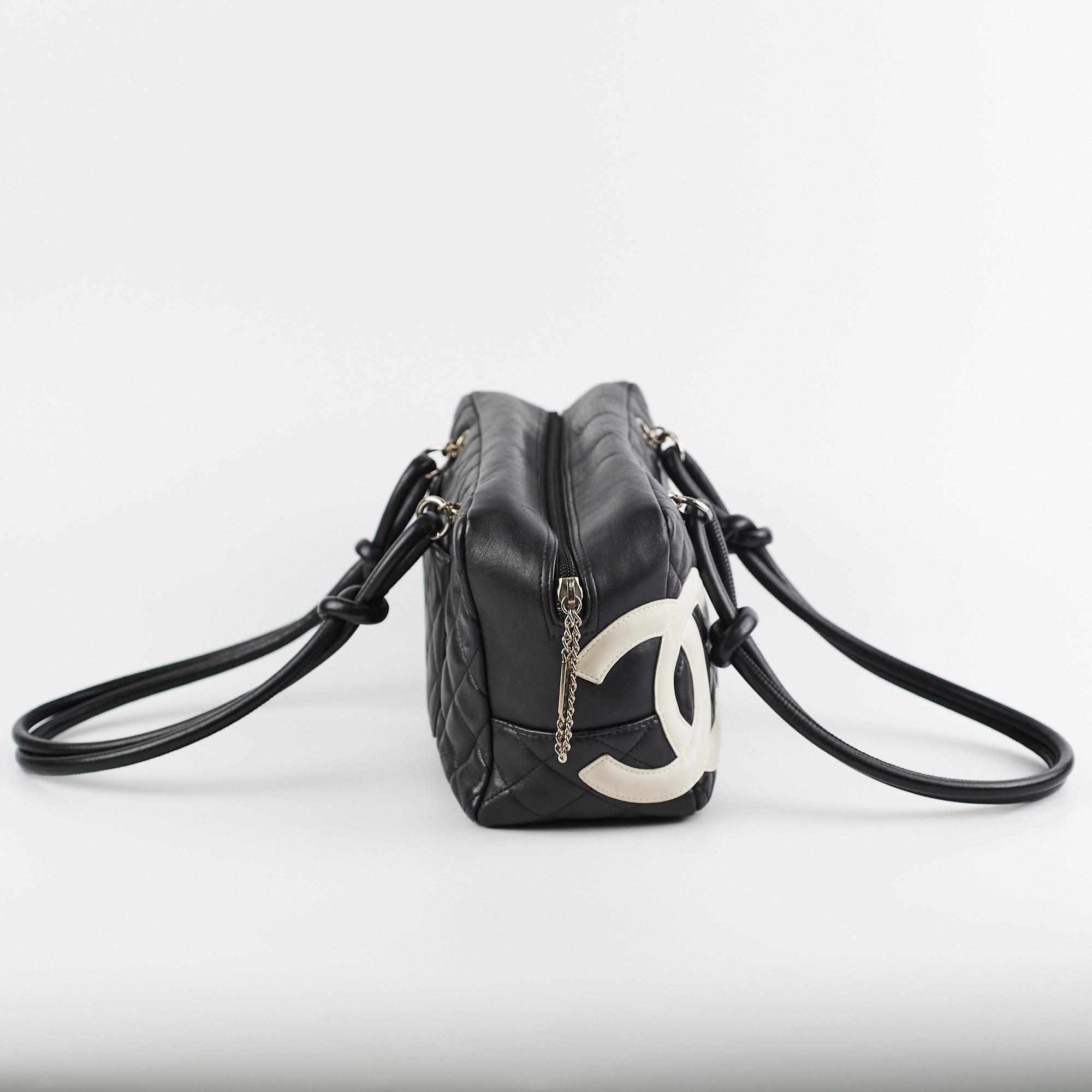 Chanel Cambon Bowler Bag - Genuine Lambskin Leather Handbag in Classic Black | Perfect for Work, Travel & Evening Events