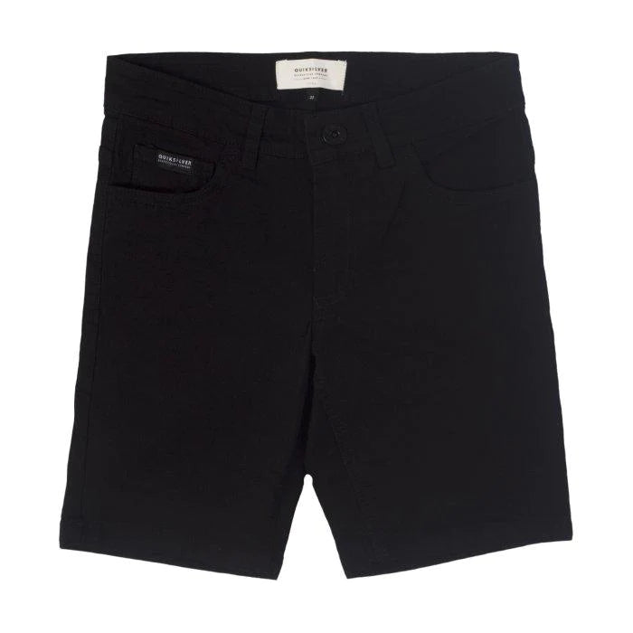 Quiksilver Kids Bermuda Walkshorts - Basic Black - Comfortable Swim & Beach Shorts for Boys & Girls - Perfect for Swimming, Surfing & Summer Outings