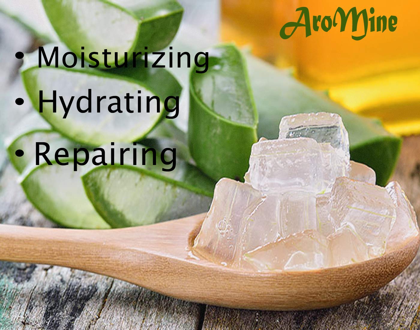 AroMine Pure & Soothing Aloe Vera Gel for Face - 100ml | Hydrating & Calming Skin Care for Sunburn, Acne & Dry Skin Relief