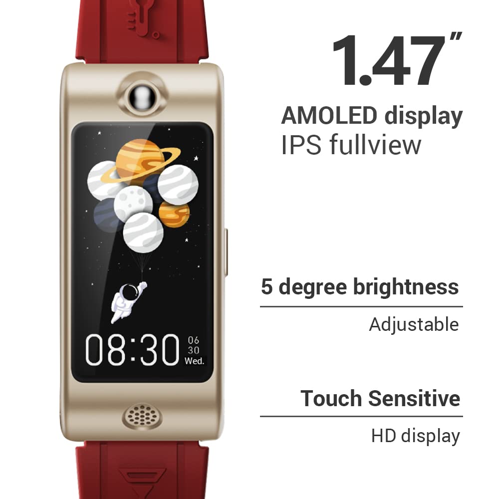 Smart Watch with Breathalyzer - Professional-Grade Portable Alcohol Tester & Fitness Tracker, AMOLED Display, Forehead Thermometer - Perfect for Nightlife, Workplace Safety & Health Monitoring