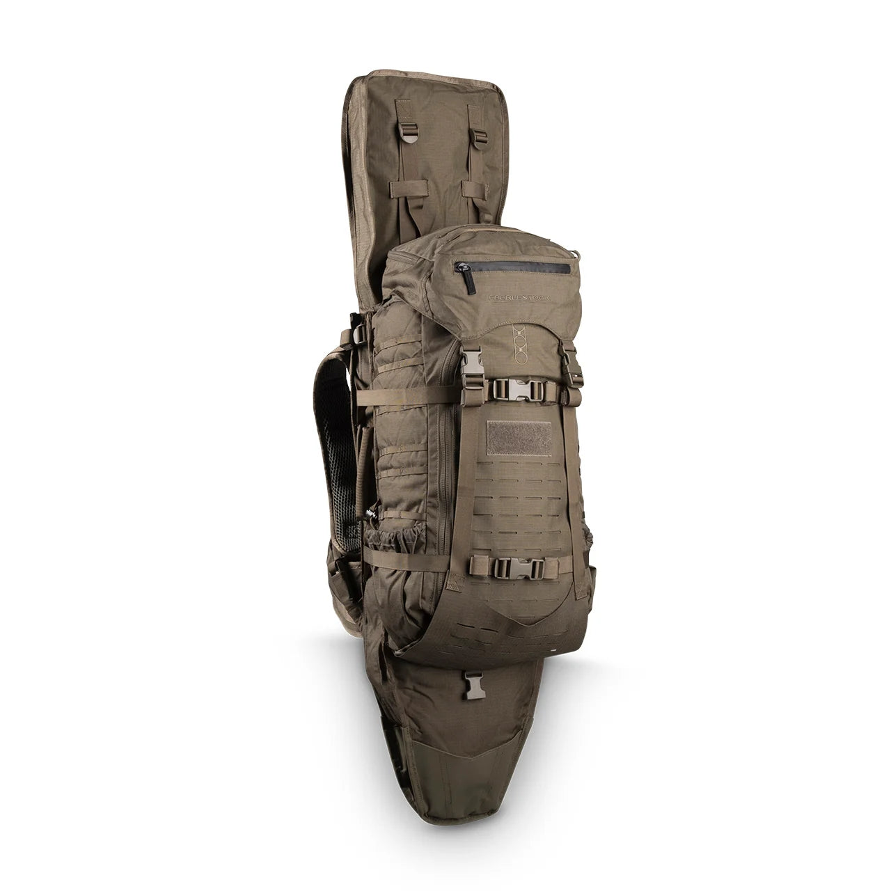 Eberlestock Gunslinger 2 - 3 Day Hunting Backpack with Rifle Scabbard | Durable Tactical Pack for Outdoor Adventures, Hunting Trips & Camping Gear Storage