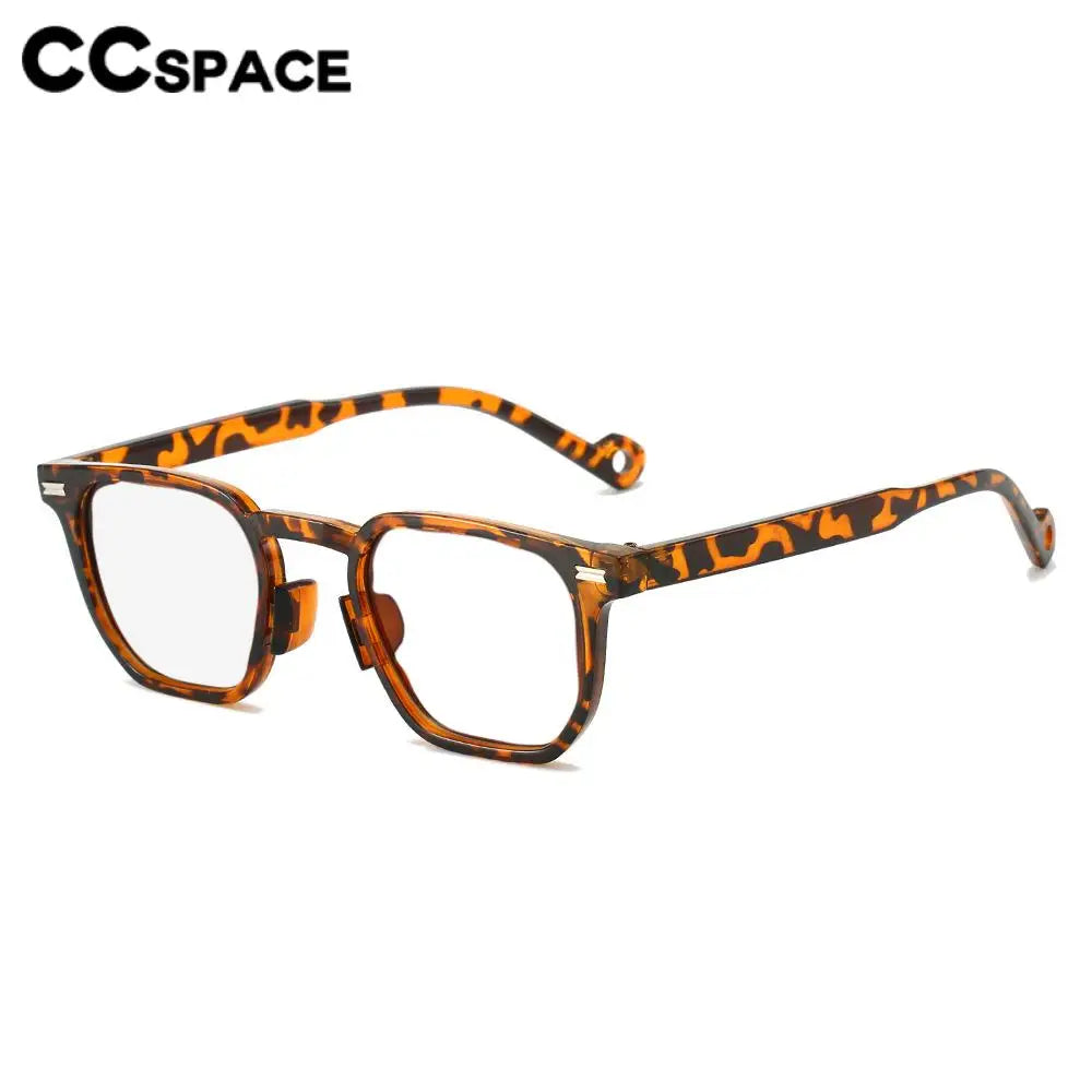 CCspace Unisex Full Rim Square Polycarbonate Reading Glasses R57195 - Fashionable & Durable for Reading, Computer Work & Office Use