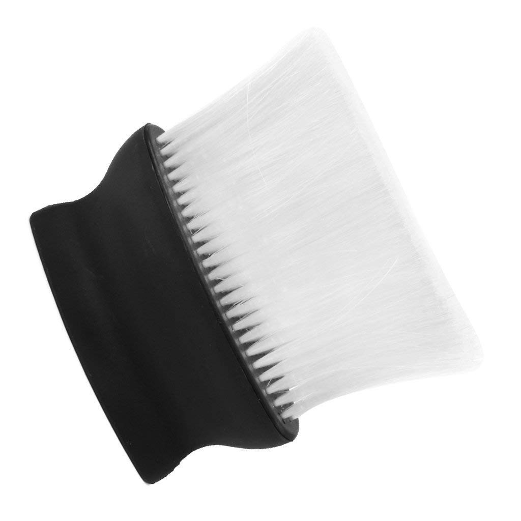 ZAUKY Professional Barber Neck Duster Brush - Soft Bristle Hair Cutting & Cleaning Tool for Salon & Home Use | Perfect for Removing Hair Clippings After Haircuts (White)