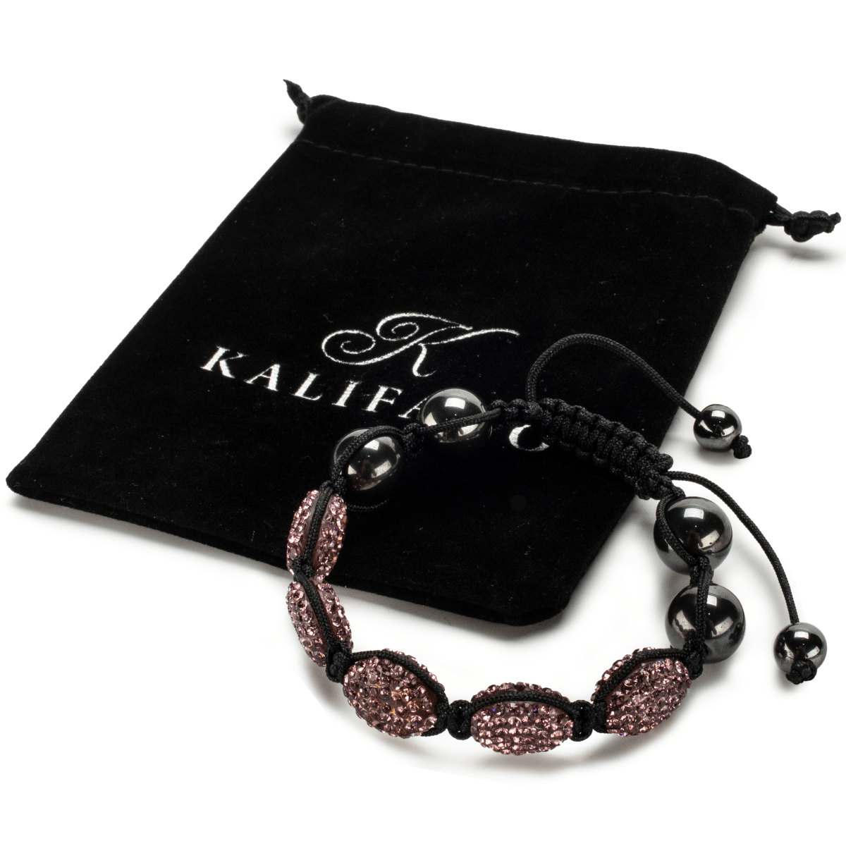 Natural Amethyst Crystal Oval Shamballa Bracelet for Women - Healing Stone Jewelry for Meditation, Yoga & Spiritual Balance