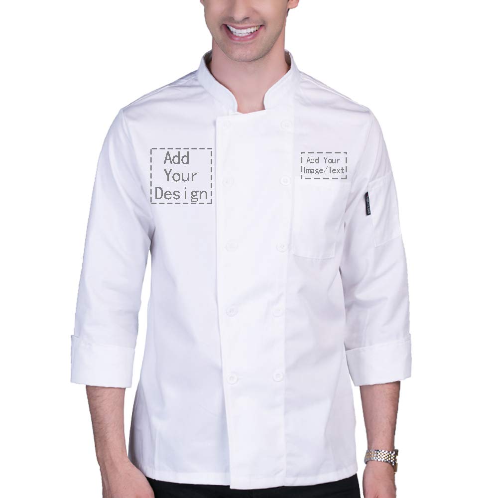 Custom Chef Jacket for Professional Cooks - Personalized Kitchen Uniform for Restaurants & Hotels - Perfect for Culinary Staff & Cooking Enthusiasts