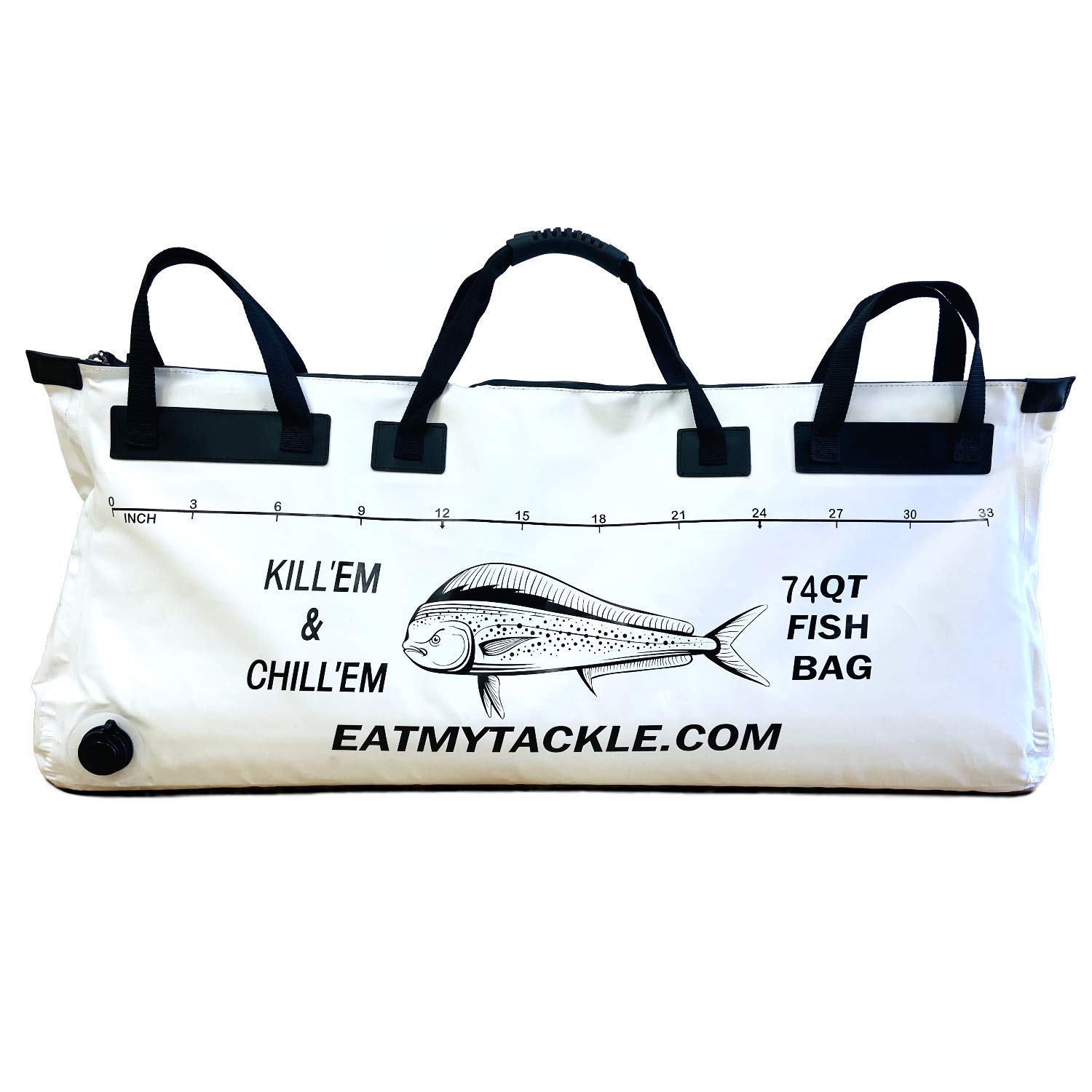 EatMyTackle Insulated Leakproof Collapsible Fish Cooler Bag - Portable Soft Kill Bag for Fishing, Boating & Outdoor Adventures | Keeps Catch Fresh for Hours