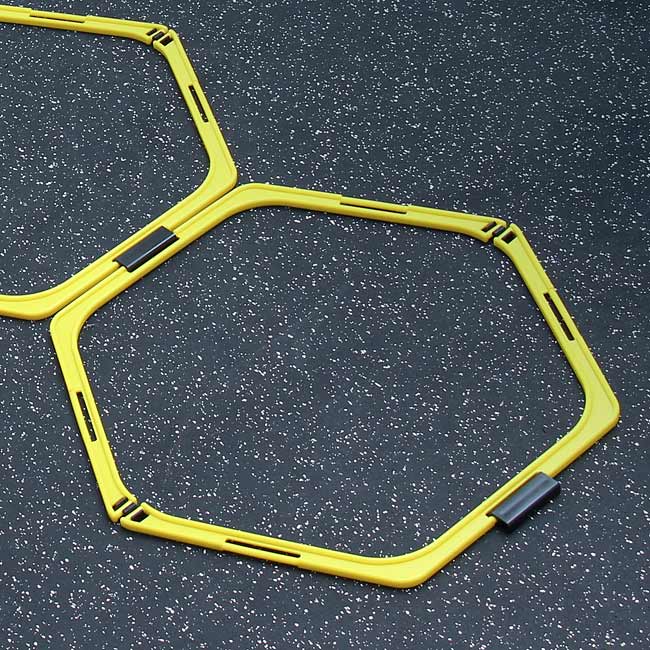 XM FITNESS Agility & Hurdle Hex Trainer - Speed Training Equipment for Football, Soccer & Track Athletes - Perfect for Home Gym & Outdoor Workouts