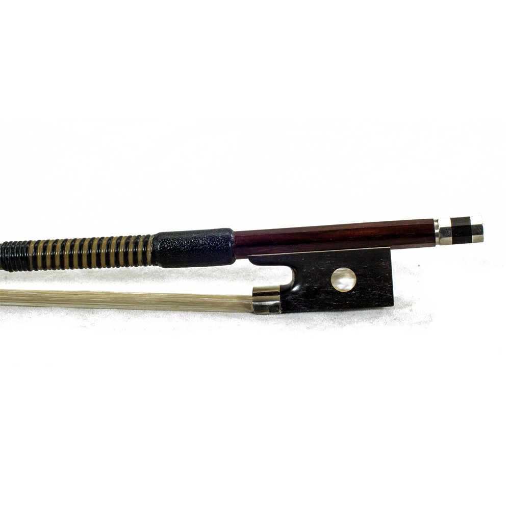 Premium Pernambuco Violin Bow 4/4 Full Size - Single Pearl Eye, Mongolian Horsehair, Well Balanced for Professional Musicians | Perfect for Classical Performances, Orchestras & Solo Practice