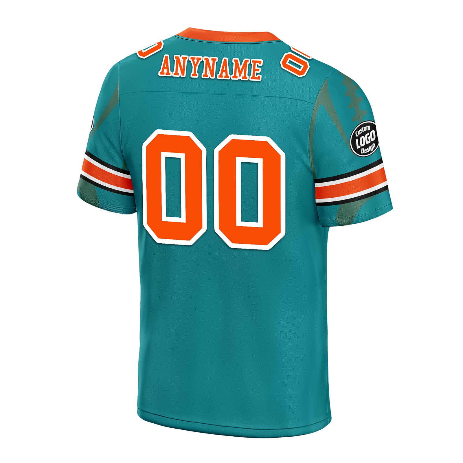 Custom Light Green Miami Personalized Authentic Football Jersey FBJ02 D025033 - Perfect for Game Day, Fan Events & Sports Enthusiasts