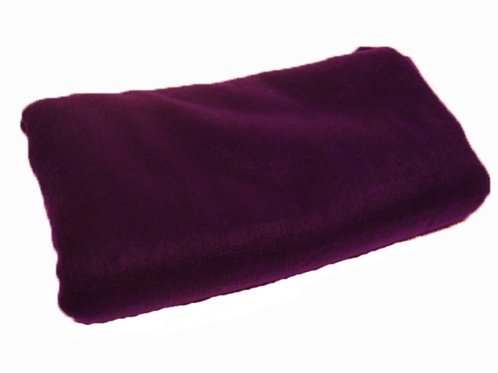 Premium Dark Purple Reversible Alpaca Wool Throw Blanket - Handmade by South American Artisans - Soft & Warm for Bed, Sofa, and Travel