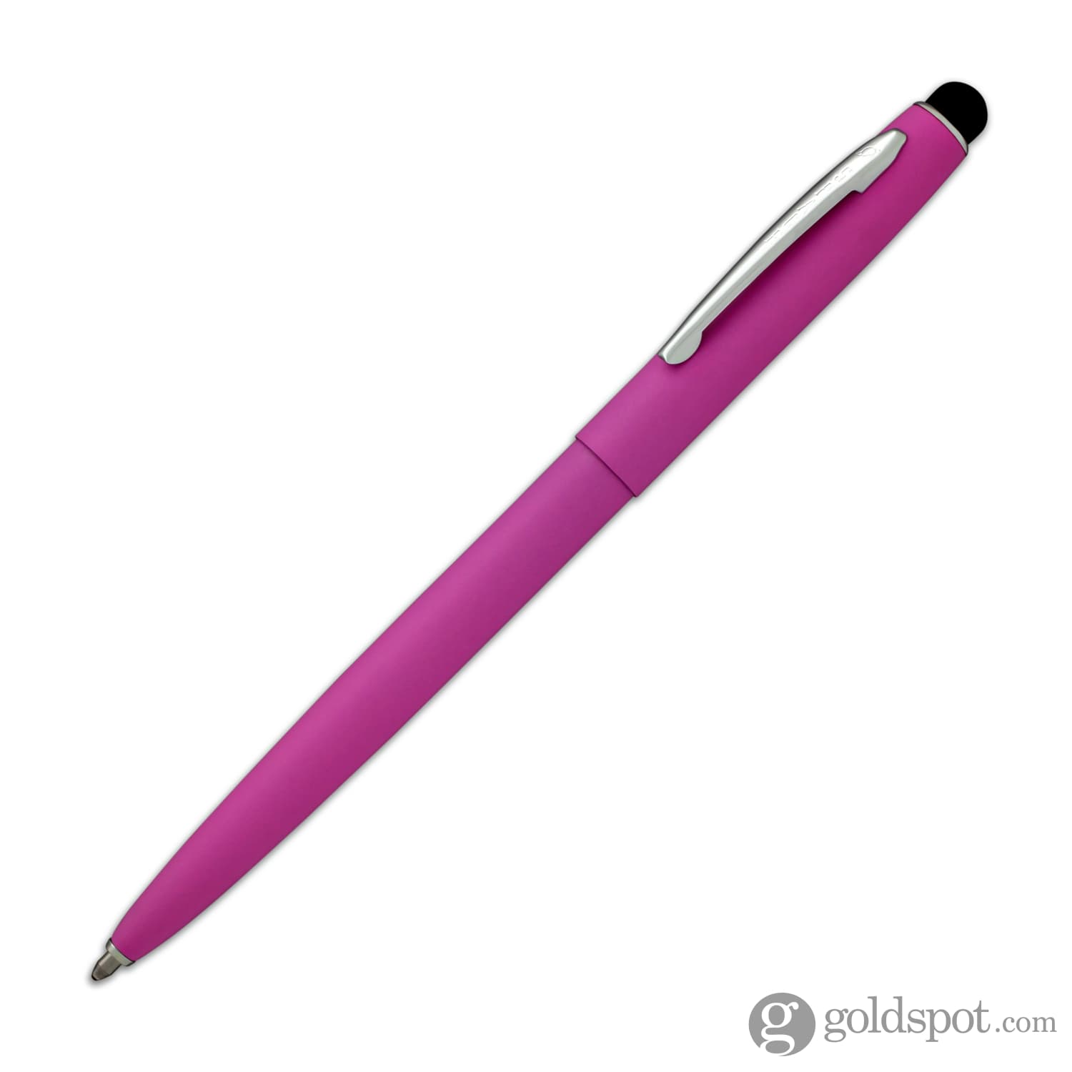 Fisher Space Pen Cap-O-Matic Matte Pink Ballpoint Pen with Stylus - Premium Writing Tool for Office, Travel & Outdoor Use