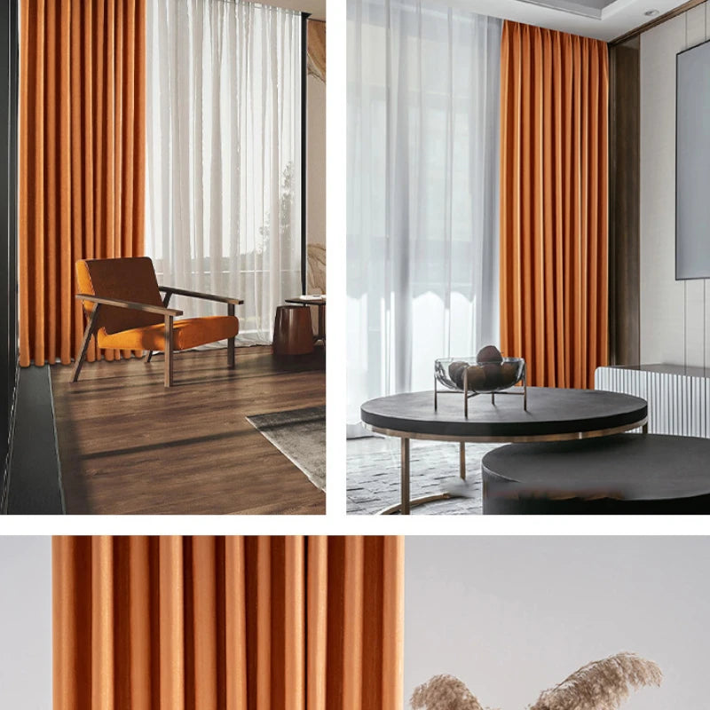 Violet Polyester Waterproof Blackout Curtains for Bedroom - Custom Size Thermal Insulated Window Drapes for Living Room & Nursery (Light Blocking, Noise Reducing)