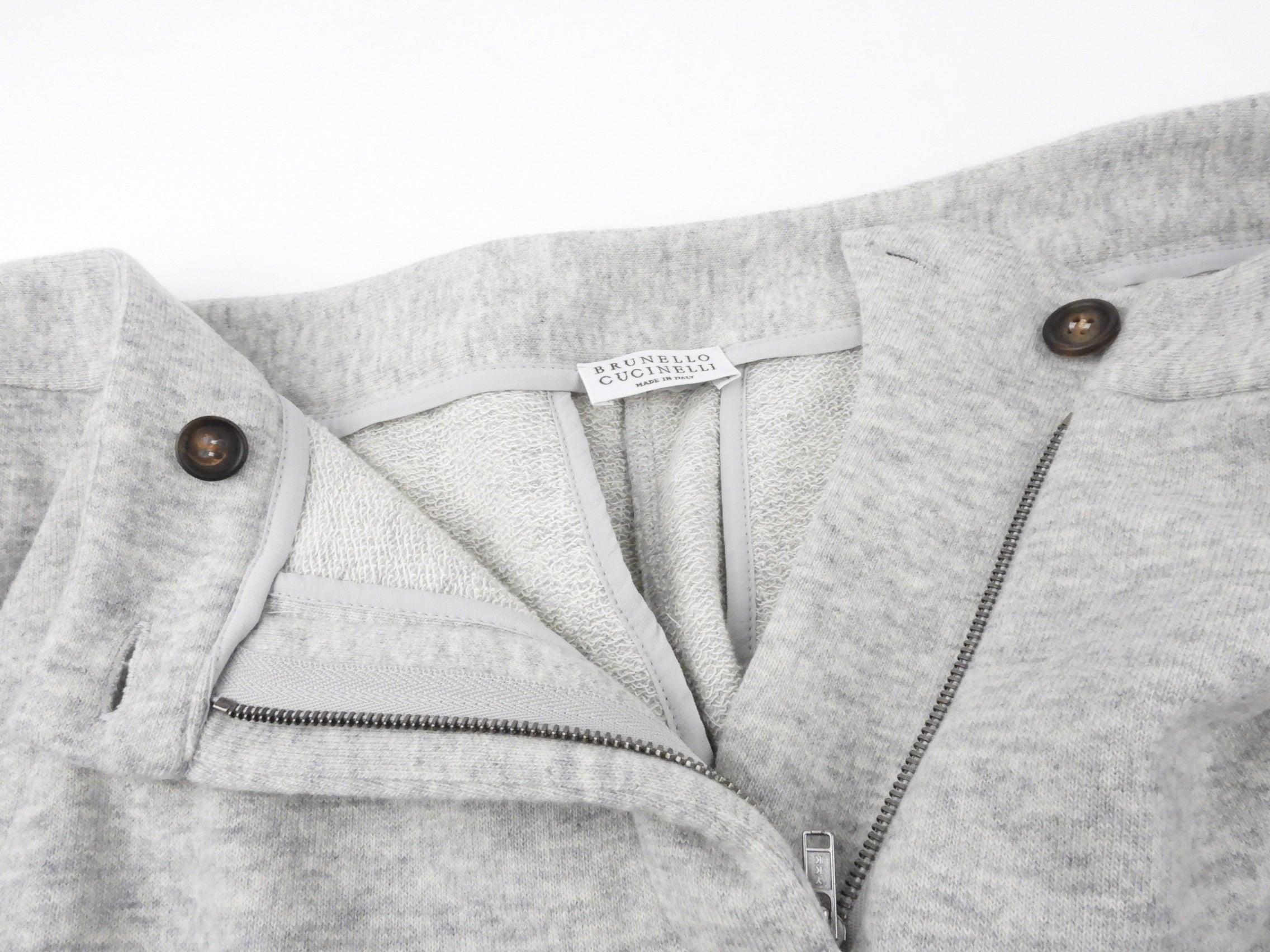 Brunello Cucinelli Grey Heather Cashmere Blend Jogger Pants for Men - Soft Luxury Sweatpants with Elastic Waistband - Perfect for Lounge, Travel & Casual Wear