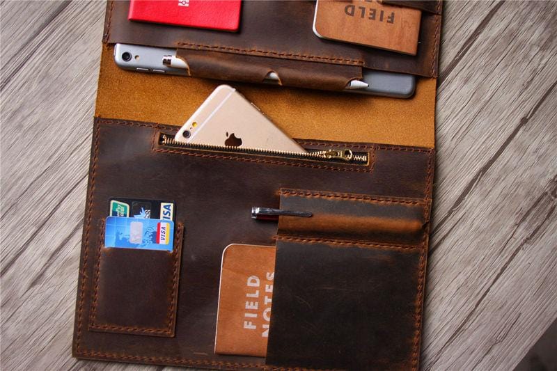 Premium Custom Leather Laptop Sleeve for Lenovo - Handmade Genuine Leather Protective Case for 13-15 Inch Laptops - Perfect for Business, Travel & Office Use