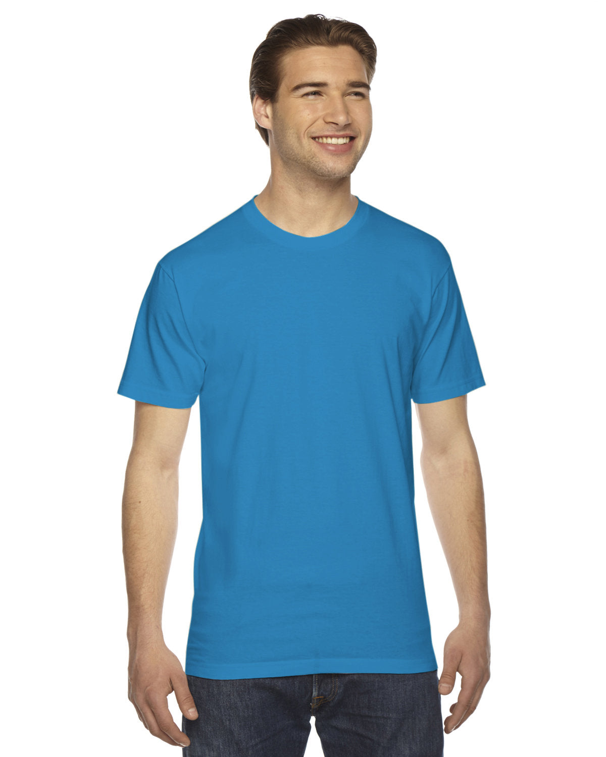 American Apparel 2001W Unisex Fine Jersey Short Sleeve T-Shirt - Soft Cotton Tee for Men & Women - Perfect for Casual Wear, Gym, and Everyday Outfits