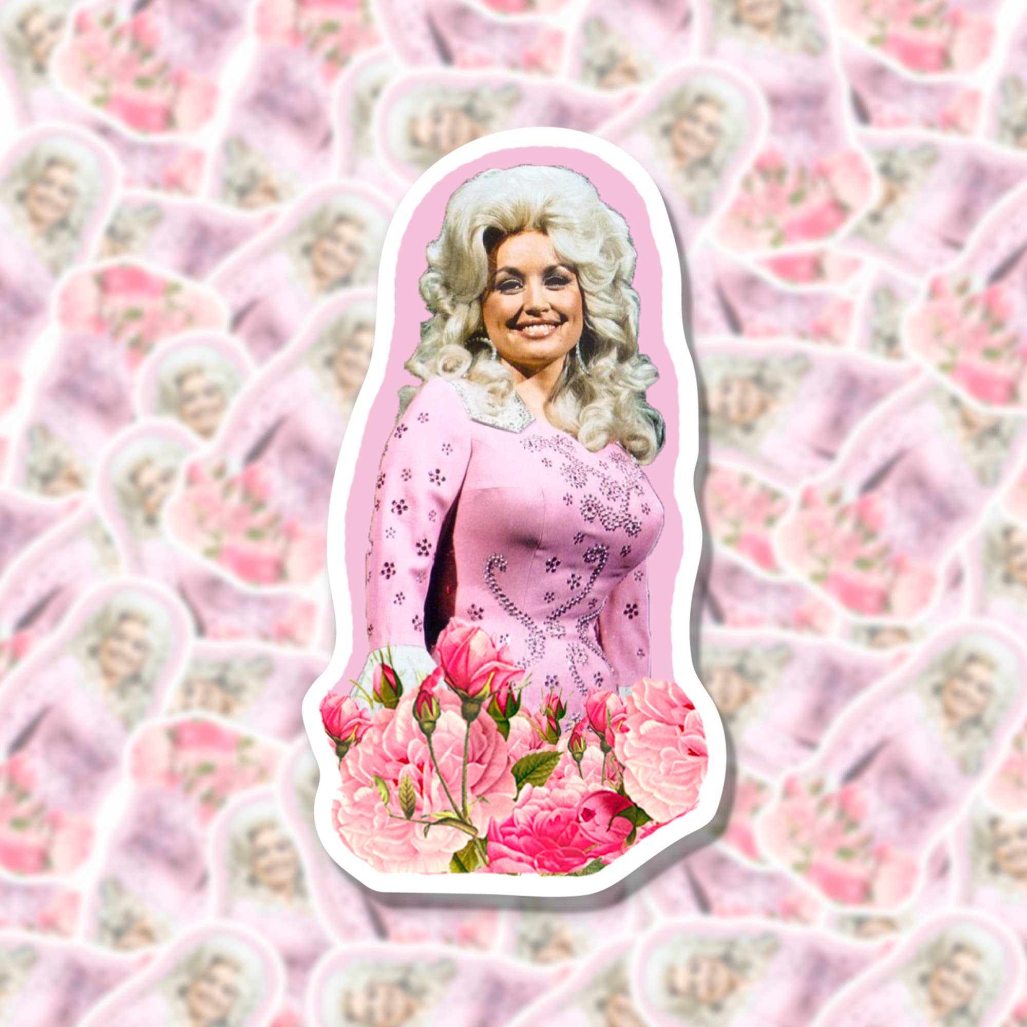 Dolly Parton Stickers - Waterproof Vinyl Decals for Laptops, Cars & DIY Crafts - Perfect for Country Music Fans & Home Decor