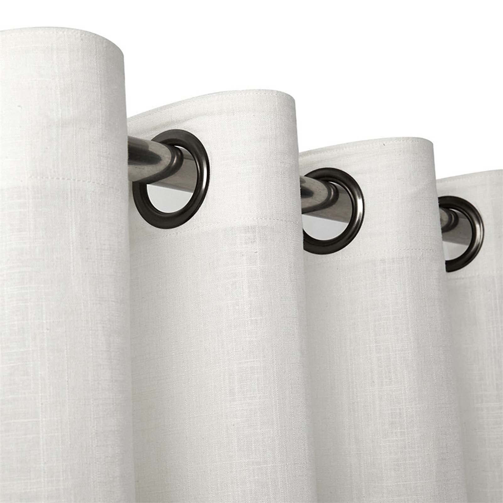 Blackout Curtains for Bedroom & Living Room - Thermal Insulated Room Darkening Drapes with Grommet Top (Set of 2 Panels, Linen Look, Gray 42x84 inches) - Perfect for Home Theater, Nursery & Light Sleepers