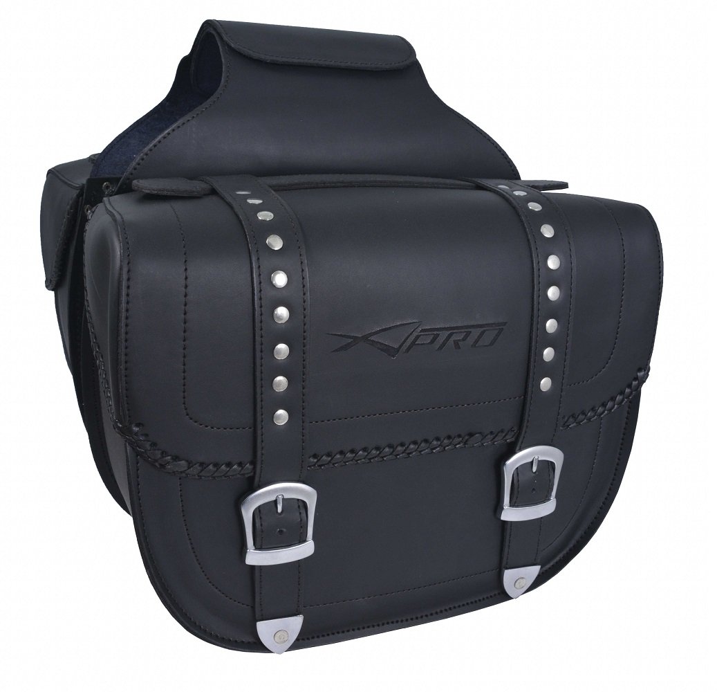 PRO Travel Motorcycle Saddle Bags - Waterproof High-Resistance Panniers for Adventure Biking (Pair, Black) | Perfect for Long-Distance Touring & Daily Commuting