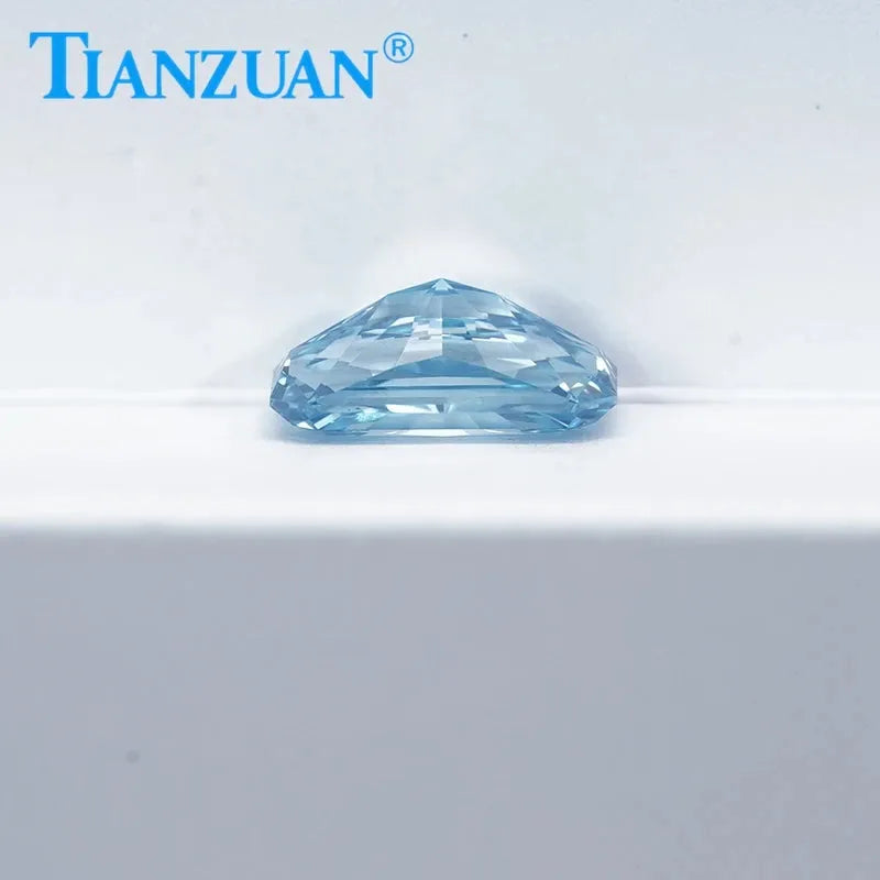 Radiant Cut Lab Grown CVD Diamond - Fancy Vivid Blue VVS1/VS2 3EX Certified Loose Gemstone | Engagement Rings, Wedding Bands & Fine Jewelry Making