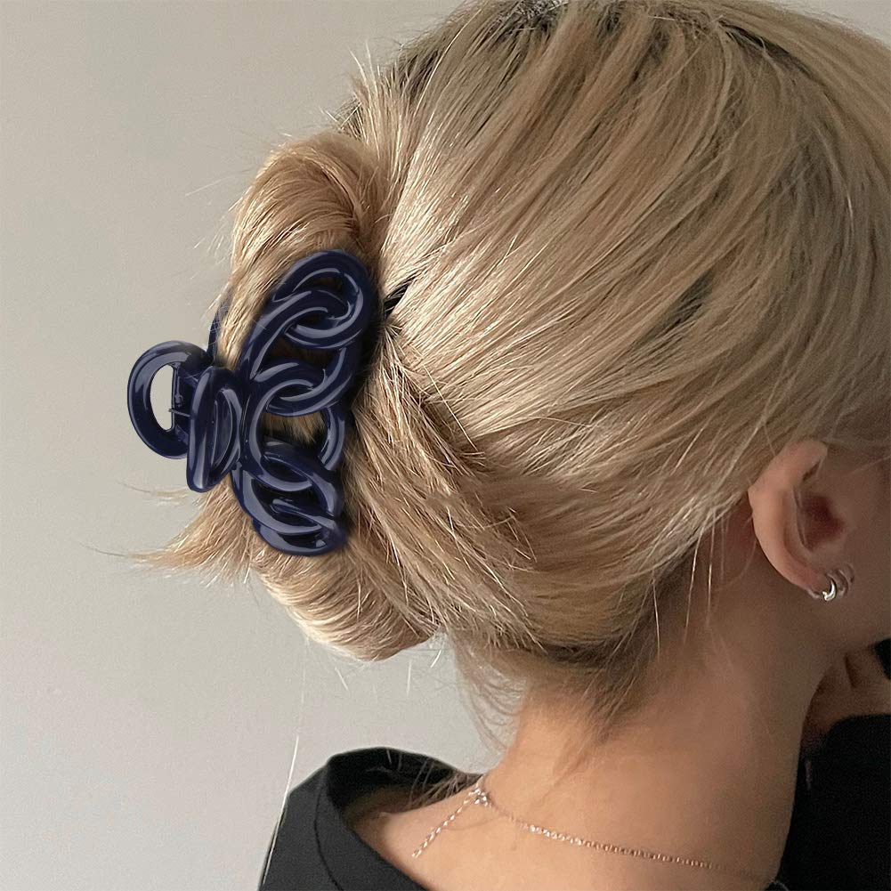 Canitor Hair Clips Set - 8PCS Banana Claw Clips for Thin Hair, Non-Slip Vines Twining French Design Barrettes | Perfect for Women, Girls, Daily Styling, Ponytails & Updos