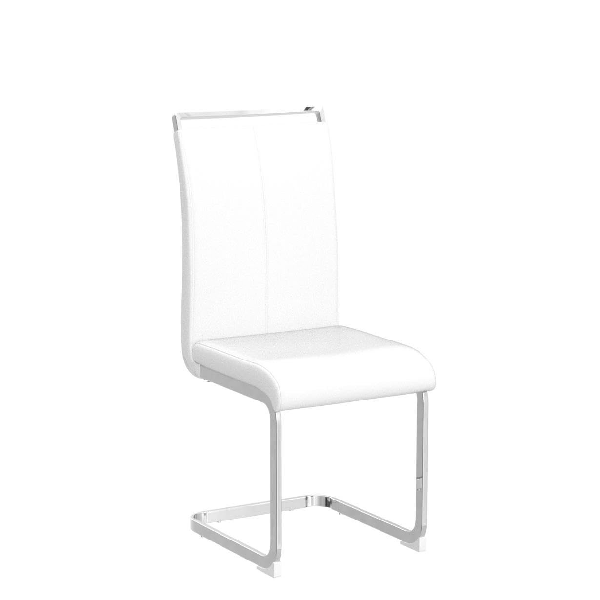 Baysitone Modern Dining Chairs Set of 4 - Faux Leather Padded High Back Kitchen & Living Room Chairs - Comfortable Dining Room Seating for Family Gatherings & Dinner Parties