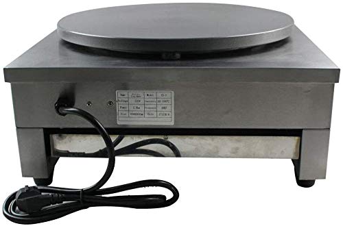 16-Inch Electric Crepe Maker - 3000W 110V Non-Stick Pancake Griddle with Wooden Spatula for Home & Commercial Use - Perfect for Breakfast, Brunch, and Dessert Creations - US Stock Fast Shipping