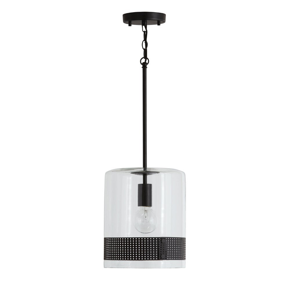 Marie 1 Light Pendant - Modern Single Bulb Hanging Fixture for Kitchen Island, Dining Room & Bedroom Lighting