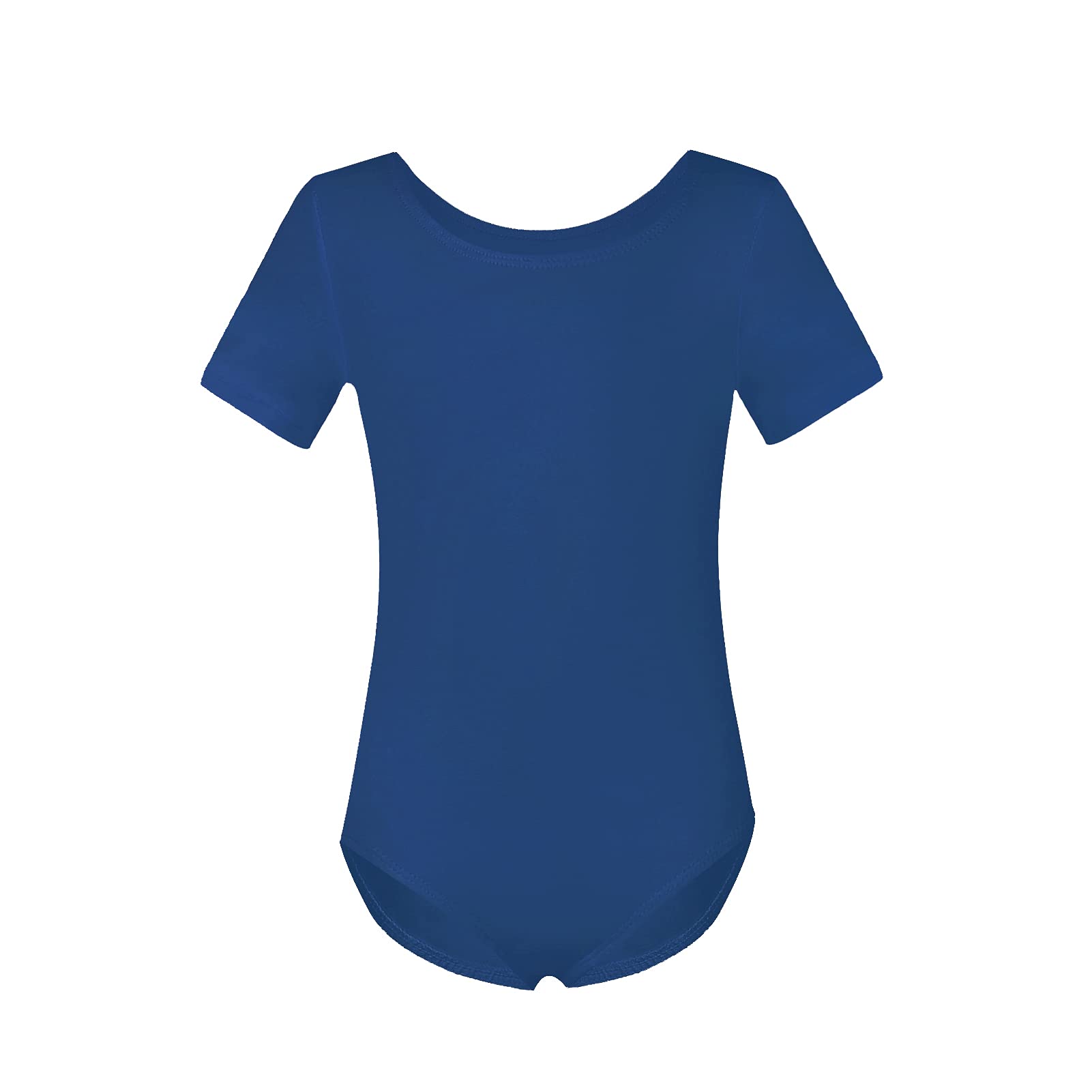 Phineein Girls Short Sleeve Team Basic Leotards For Kids - Dance Gymnastics Ballet Practice Wear for Toddlers & Children