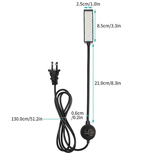 EECOO 30 LED Magnetic Desk Lamp with Adjustable Base & Flexible Gooseneck - Bright Work Light for Sewing Machine, Tool Bench, Crafting & Office Tasks (Perfect for DIY, Reading & Detailed Work)