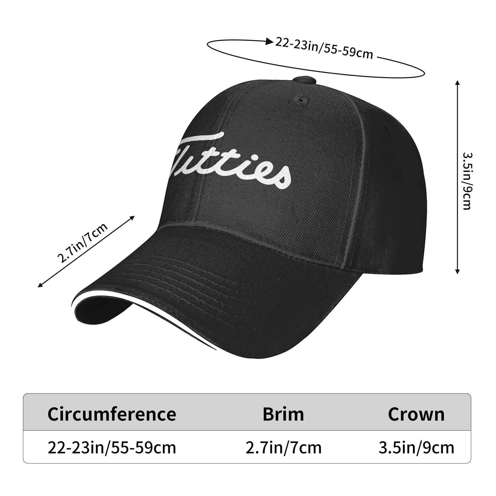 Unisex Adjustable Baseball Cap for Golf & Sports - Stylish Black Hat for Men & Women | Perfect for Golfing, Baseball, Outdoor Activities & Casual Wear
