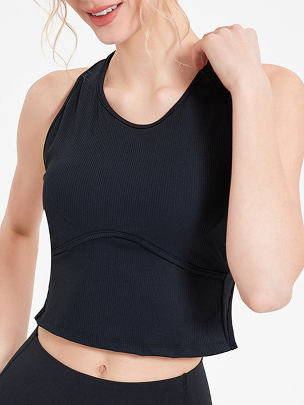 ZASUWA Women's Sexy U Neck Backless Metal Tank Top - Perfect for Night Out, Clubwear, and Summer Fashion