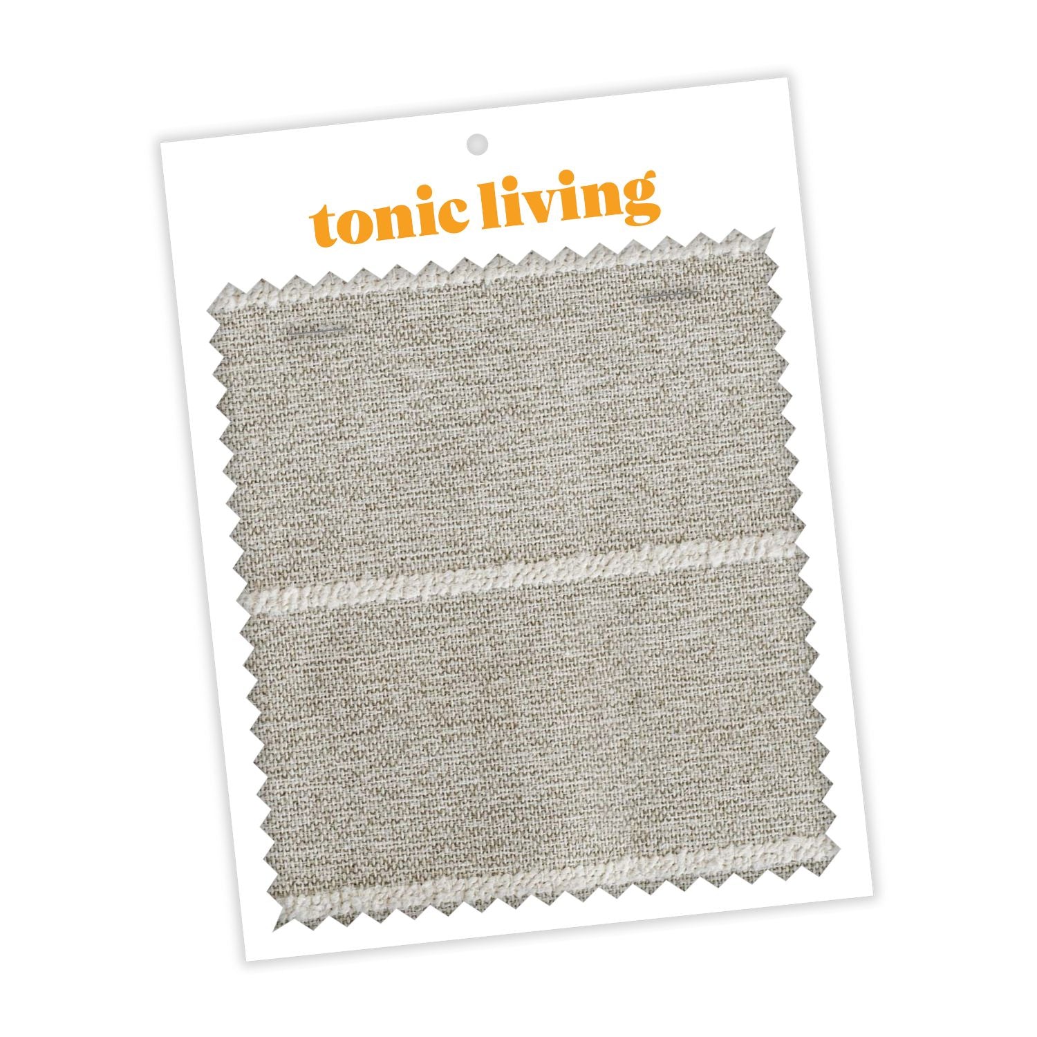 Avalon Stripe Putty Fabric Swatch - Premium Upholstery & Drapery Material for Home Decor, Curtains, and DIY Projects
