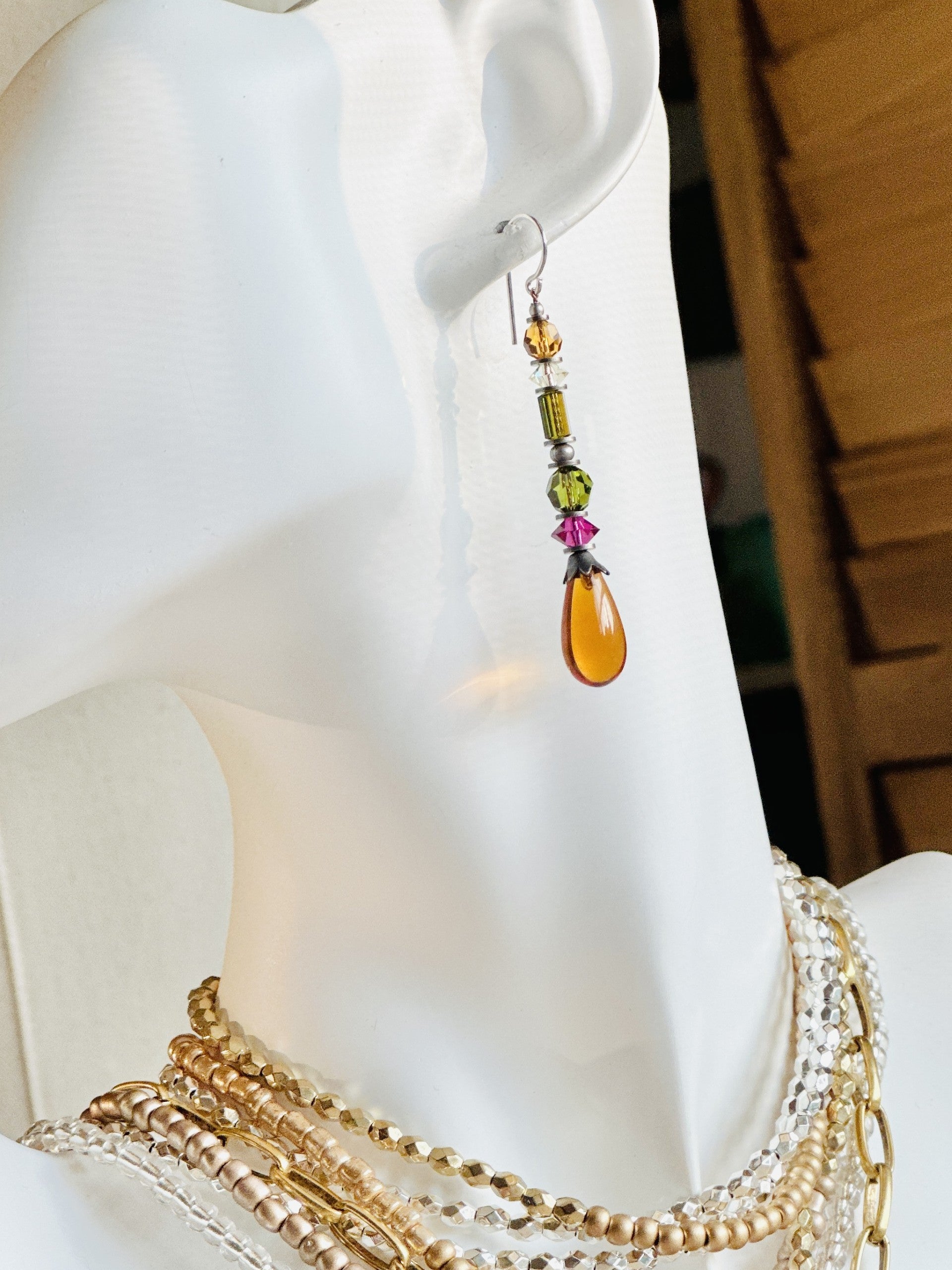 Elegant Harvest Earrings for Women - Handmade Boho Dangle Earrings for Fall & Thanksgiving - Perfect for Autumn Weddings, Parties & Holiday Gifts