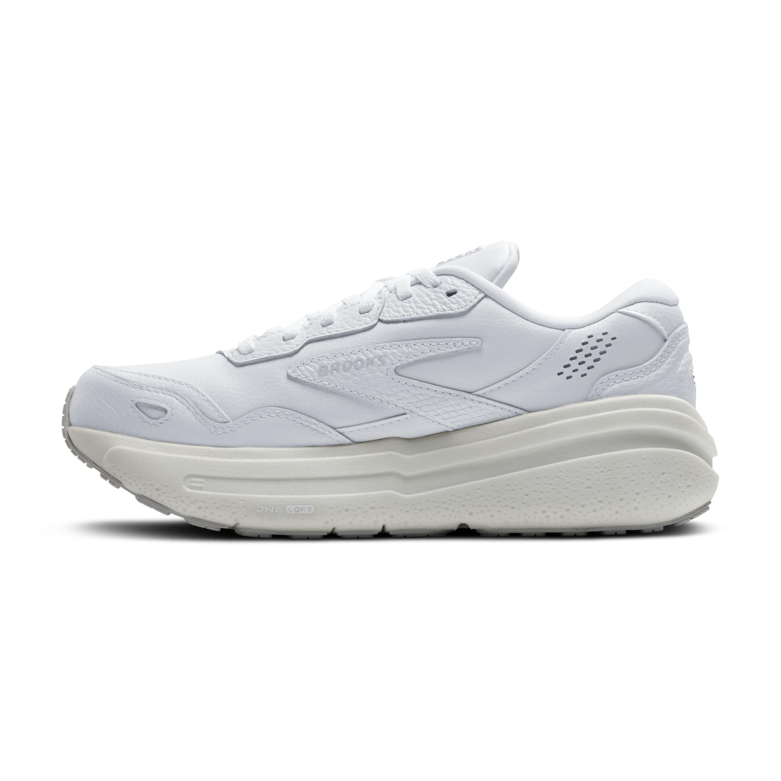 Brooks Men's Ghost Max Suede Leather Running Shoes - Lightweight Cushioned Neutral Support for Jogging, Gym Workouts & Daily Walking