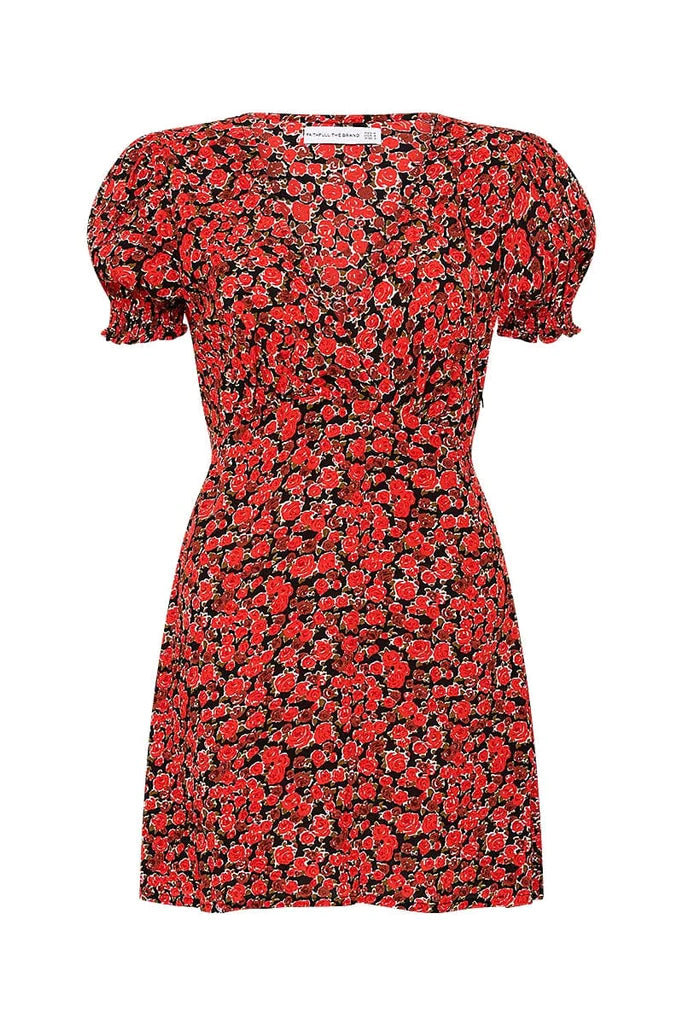 Albertina Mini Dress - Salema Floral Print Summer Sundress for Women | Beach Vacation, Date Night, Casual Outfit