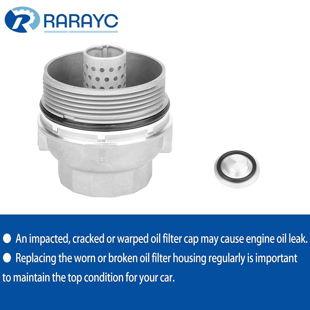 Toyota Oil Filter Housing Cap & Plug Replacement - Compatible with 15620-31060, 15643-31050 | Durable Engine Maintenance Part for Toyota Vehicles | Perfect for DIY Repairs & Professional Mechanics