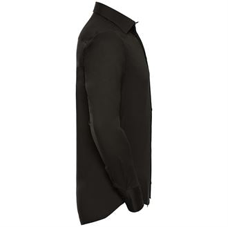 Russell Collection Easycare Fitted Shirt for Men - Long Sleeve Comfort Stretch Dress Shirt (J946M) - Perfect for Office, Business Meetings & Formal Occasions