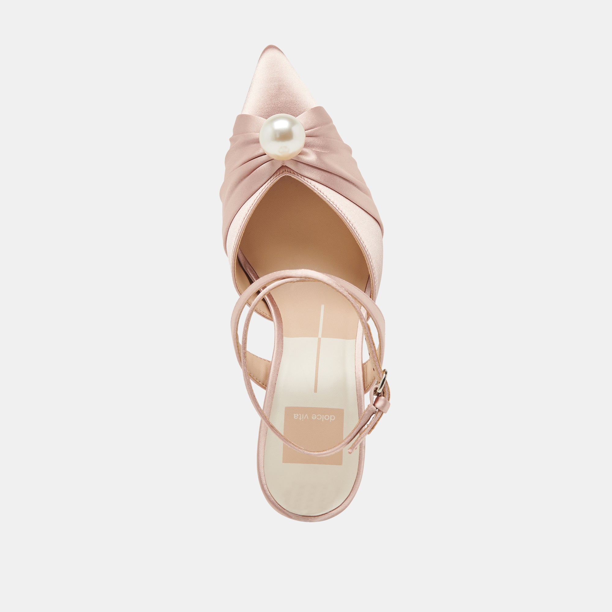 KAYSEY Women's Light Blush Satin High Heels - Elegant Dress Shoes for Parties, Weddings & Formal Events