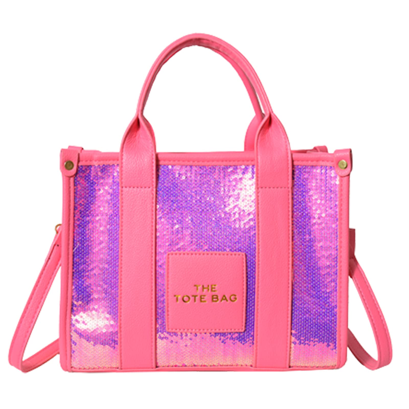 Shining Leather Tote Bag for Women - Work & Travel Handbag