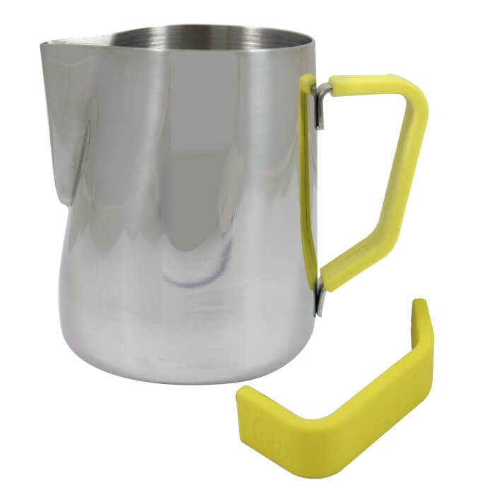 Non-Slip Silicone Pitcher Handle Grip - Heat Resistant & Comfortable Yellow Kitchen Accessory for Safe Pouring and Serving Hot Liquids