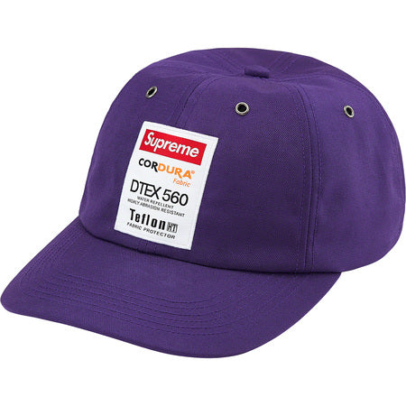 Supreme Cordura 6-Panel Hat with Teflon Label in Purple - Stylish & Durable for Outdoor Activities & Streetwear Fashion