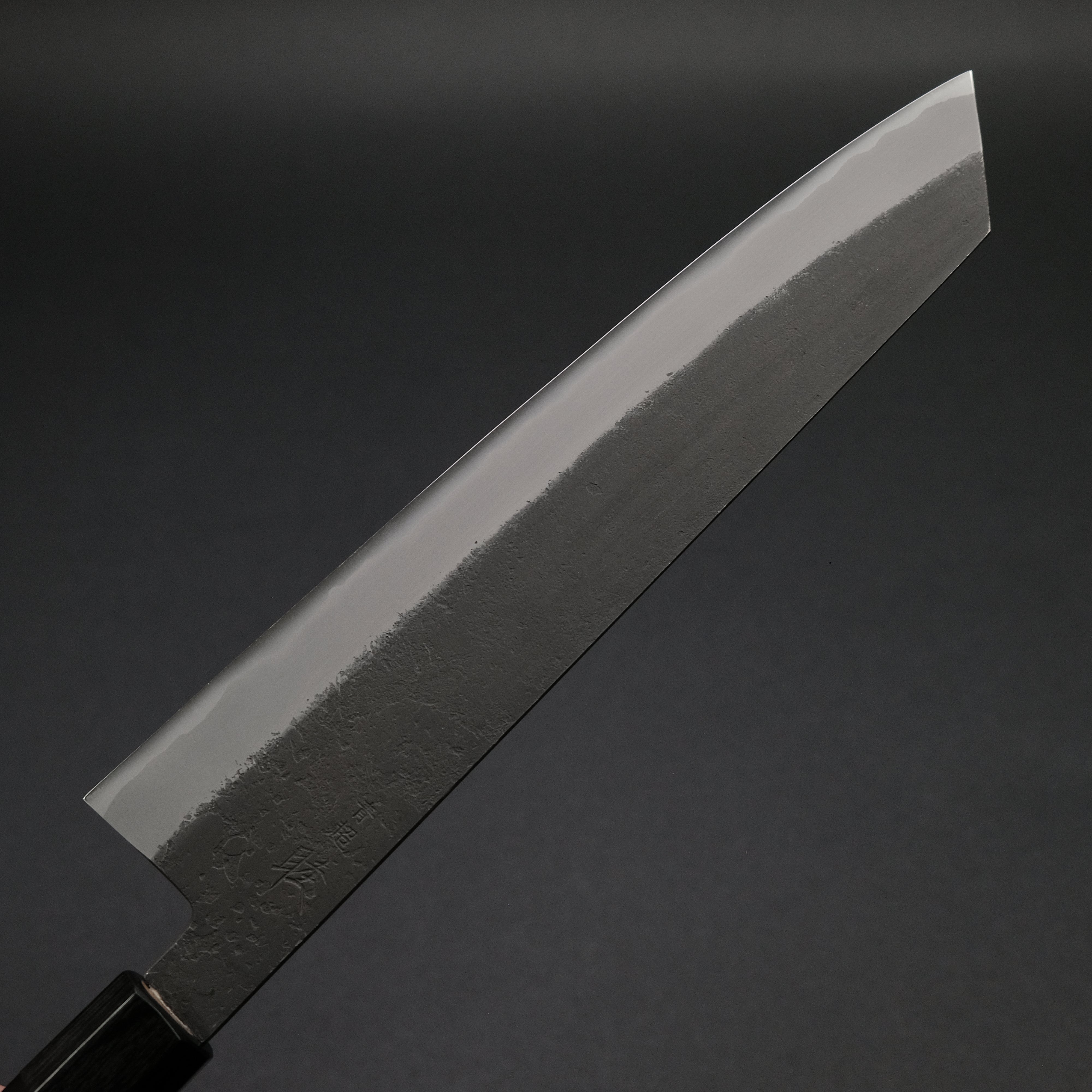 Premium 240mm Mutsumi Blue Super Kurouchi Nashiji Kiritsuke Knife with Ebony Handle - Japanese Chef's Knife for Slicing, Dicing & Precision Cutting