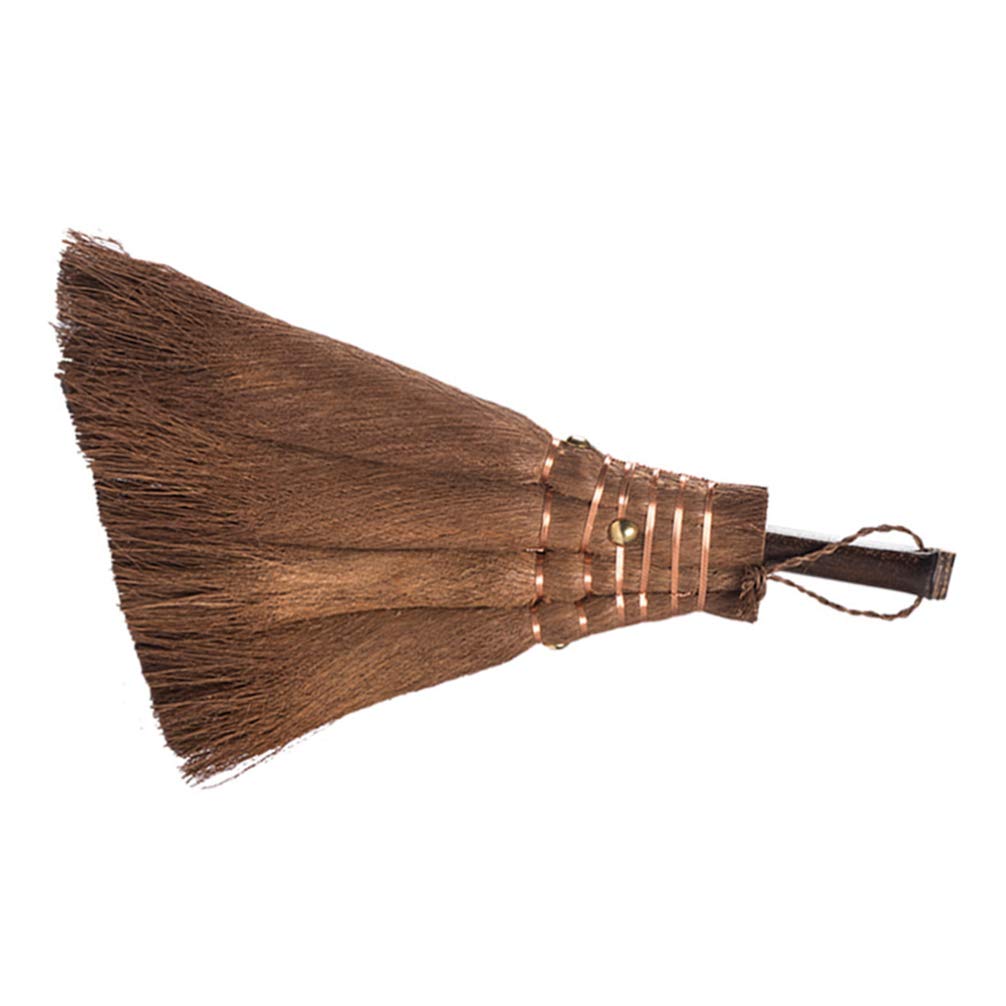 Natural Broom and Dustpan Set - Mini Desktop Cleaning Tools for Home, Office & Cage | Compact Sweeping Accessories for Dust, Pet Hair & Debris | Perfect for Small Spaces, Desks & Pet Cages